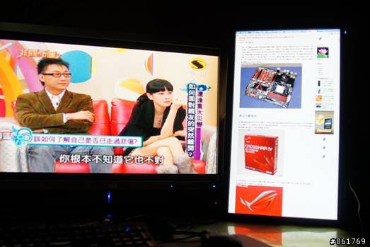 [分享]平價超薄LED SAMSUNG BX2231雙螢幕運用