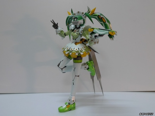 電腦戰機 1/100 飛燕女僕 萌葱白糸折鶴蘭