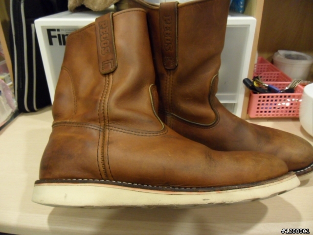 高雄漢神地下樓美壽多換底Red Wing 866,Vibram白底一年後