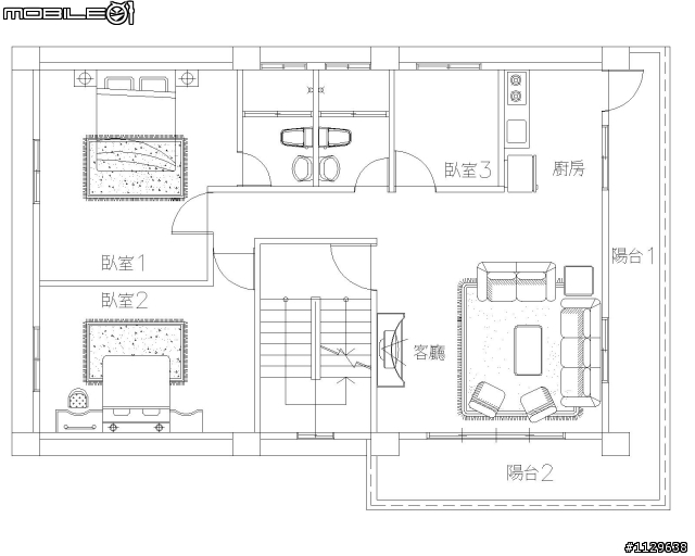 1F及2F室內佈置，有無風水問題，麻煩給建議