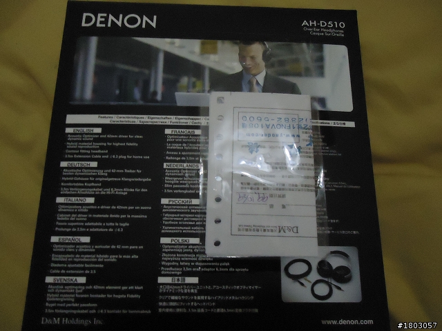 [人生第一篇開箱文 各位看官請進~]Denon D510 聽感和請教~