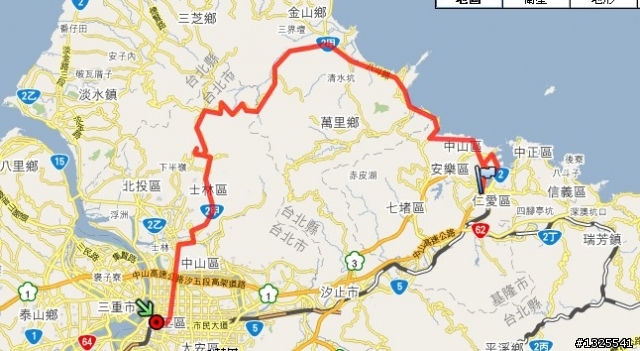 基隆-台北-陽金公路單車半日遊