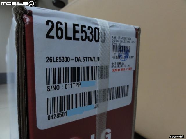 [開箱][圖多] LG 26" LED背光液晶電視 26LE5300自行安裝