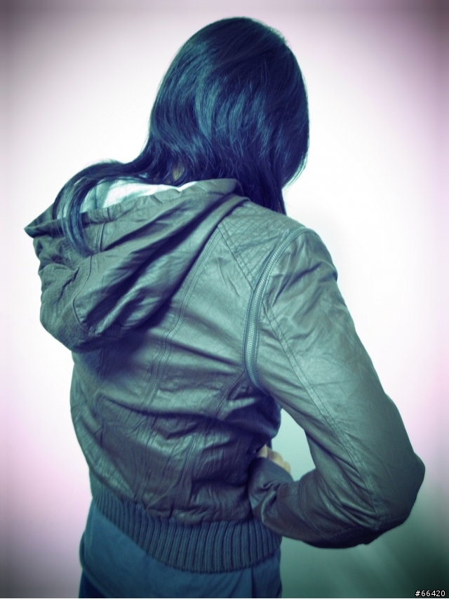 ASOS Leather Zip Off Sleeve Hooded Jacket 連帽皮衣
