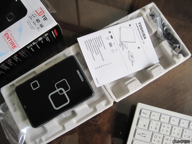 TOSHIBA 1TB 2.5吋外接式硬碟 開箱+簡測