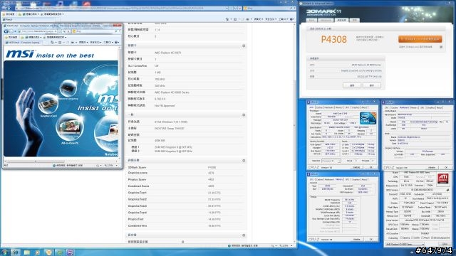 [龍]MSI 6870 Twin Frozr 1.5 ? 之3DMark11 1Mhz值幾分?