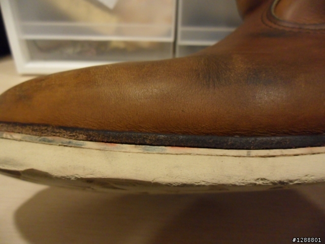 高雄漢神地下樓美壽多換底Red Wing 866,Vibram白底一年後