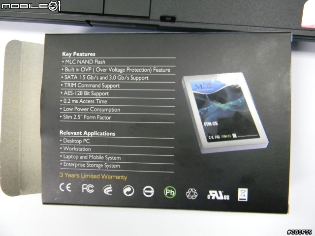 (憶正存儲)Memoright FTM-25 60GB 2.5” SATA II SSD