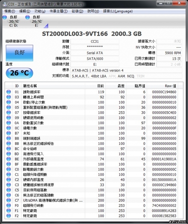 [測試]節能硬碟：Seagate Barracuda Green