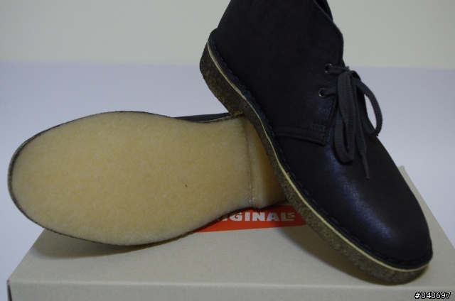 【開箱】Clarks Originals Desert Boot 沙漠靴 Black metallic 金屬黑色