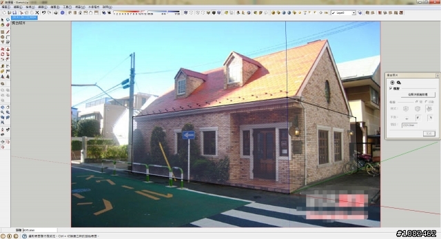 [分享]SketchUP-照片建模，小房屋示範