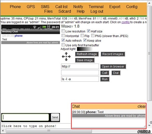 遙控你的Aadroid手機–Webkey