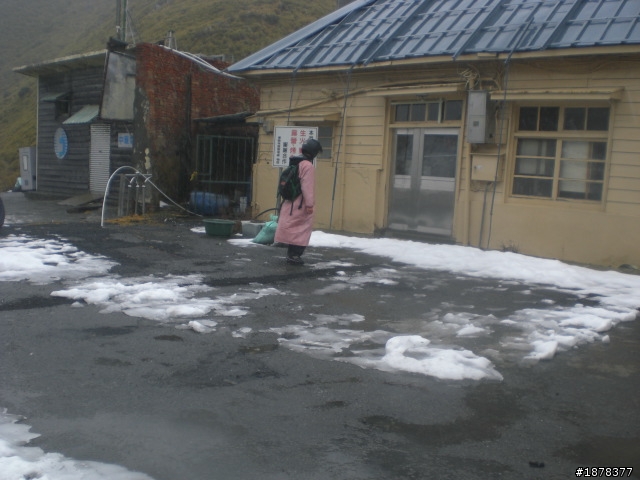 1/21 終於衝上去合歡山 武嶺了   都是雪