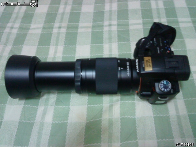 入手一支75-300的鏡頭把 SONY α33 變身成大砲