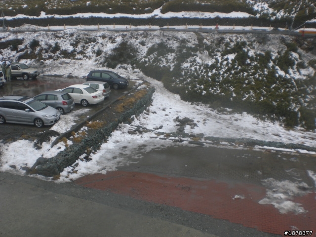 1/21 終於衝上去合歡山 武嶺了   都是雪