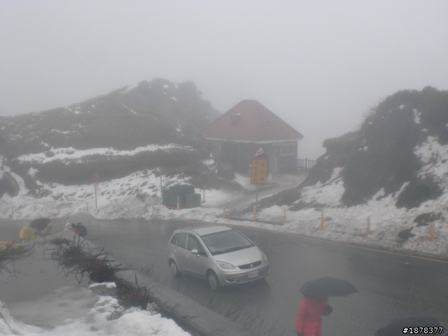 1/21 終於衝上去合歡山 武嶺了   都是雪