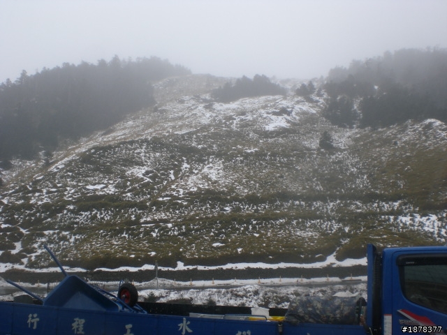 1/21 終於衝上去合歡山 武嶺了   都是雪