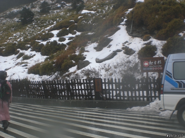 1/21 終於衝上去合歡山 武嶺了   都是雪