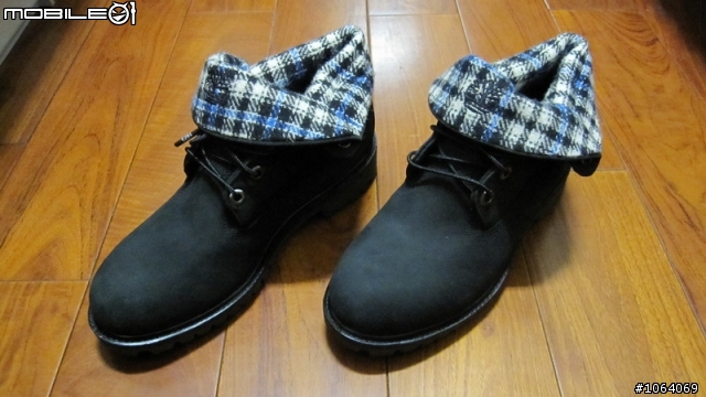 [簡單開箱]-癡漢靴 Timberland 格紋反摺靴 有實穿圖