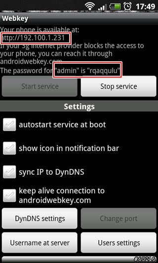 遙控你的Aadroid手機–Webkey