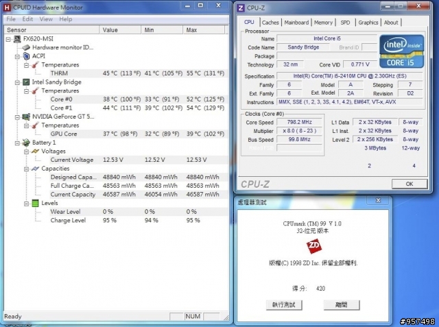 Sandy Bridge到底比現在的一代i架構強多少呢 i5-450M vs i5-2410M