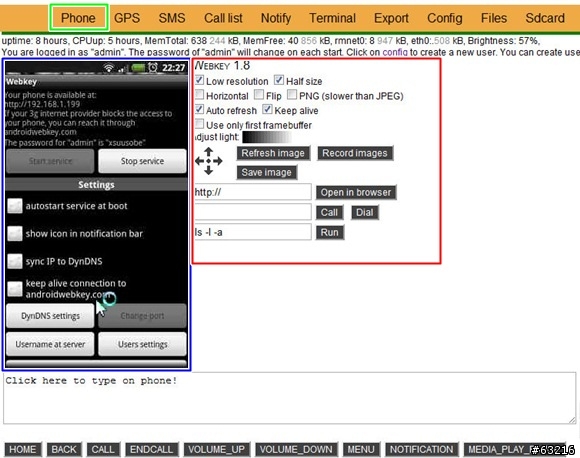 遙控你的Aadroid手機–Webkey