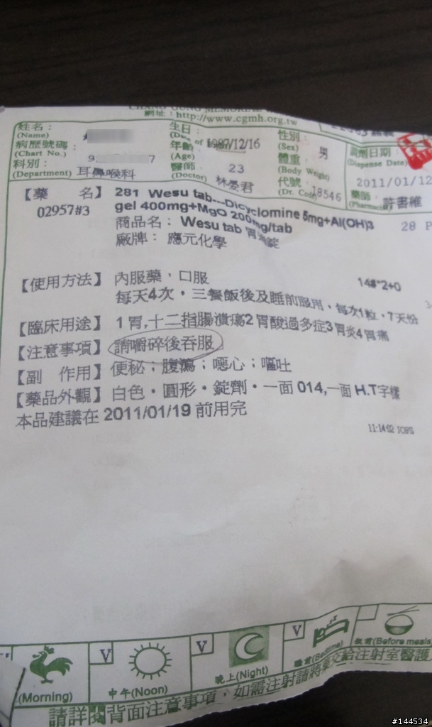 耳朵發炎要吃胃藥?
