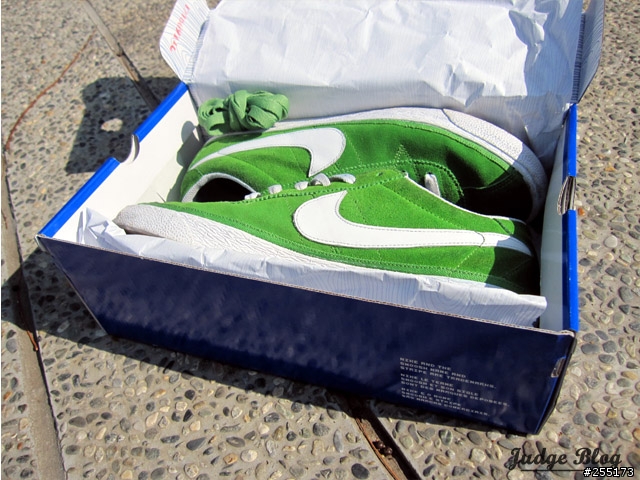 [開箱分享] NIKE  BRUIN SB 綠 麂皮 白勾