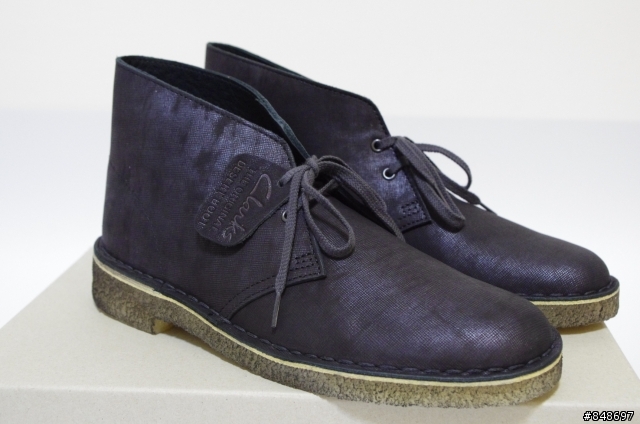 【開箱】Clarks Originals Desert Boot 沙漠靴 Black metallic 金屬黑色