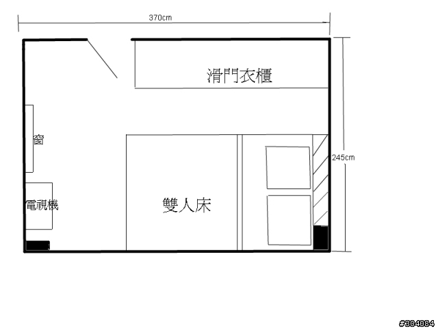 [求助] 卧室該怎樣設計比較好?  附粗糙平面圖