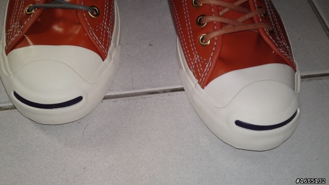 CONVERSE~Jack Purcell~開口笑~薑黃色仿皮革 開箱囉