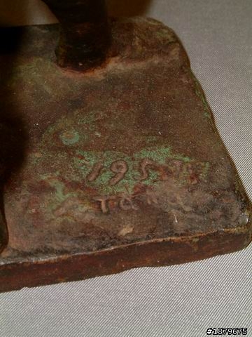 [我的收藏]不知名的1957年的銅雕.........不知有誰可以解惑一下