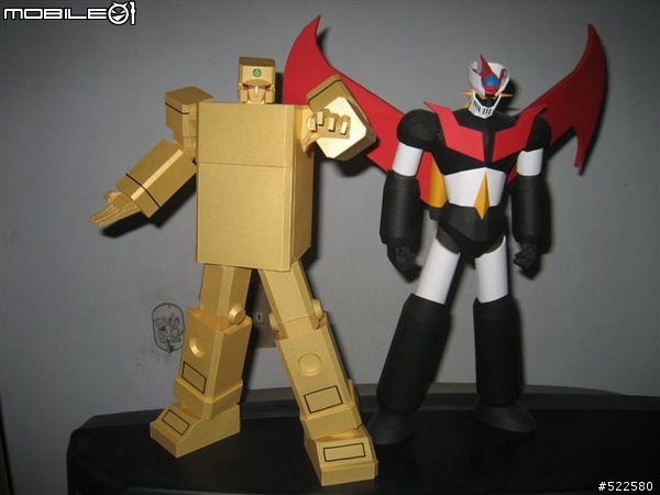 (紙模型)黃金戰士 Gold Lightan