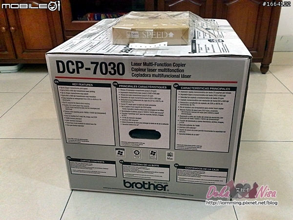 [開箱]brother DCP 7030 簡易開箱文&心得