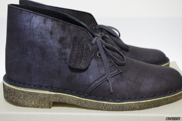 【開箱】Clarks Originals Desert Boot 沙漠靴 Black metallic 金屬黑色