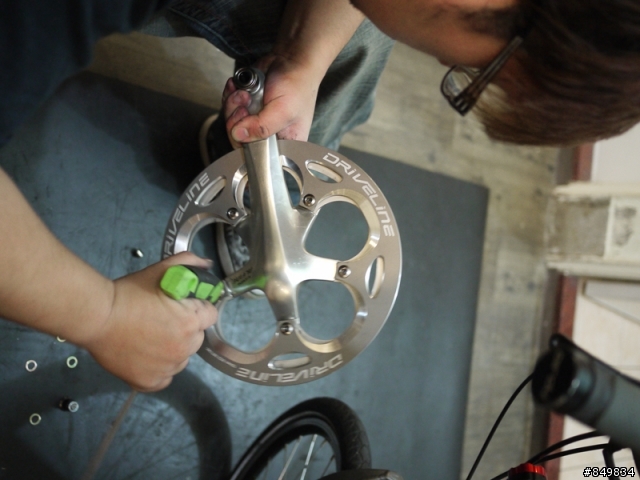 摺疊車改裝一體式大盤，軸長不足解決方式