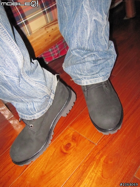 [簡單開箱]-癡漢靴 Timberland 格紋反摺靴 有實穿圖