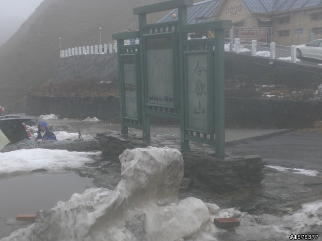 1/21 終於衝上去合歡山 武嶺了   都是雪