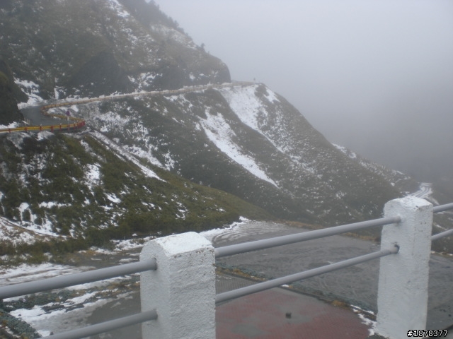 1/21 終於衝上去合歡山 武嶺了   都是雪