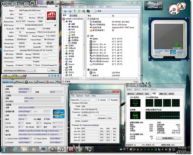 分享技嘉P67A-UD4＋i5-2500K的家CM 690II Advanced