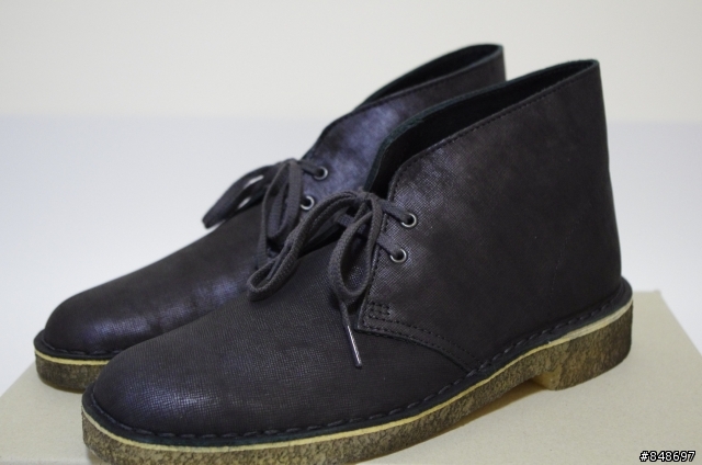 【開箱】Clarks Originals Desert Boot 沙漠靴 Black metallic 金屬黑色