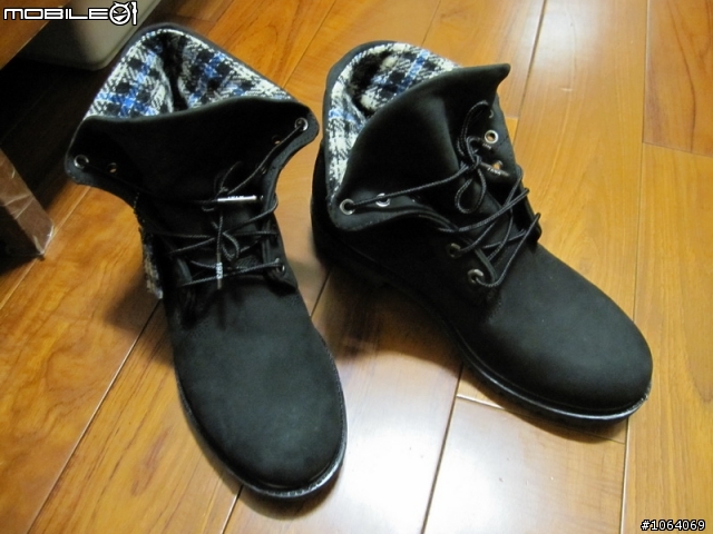 [簡單開箱]-癡漢靴 Timberland 格紋反摺靴 有實穿圖