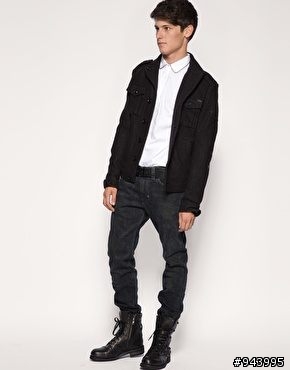 [易開罐][DIESEL][敗家編年史] 羊毛混織短版百搭外套  Jomme Wool Mix Double Pocket Jacket