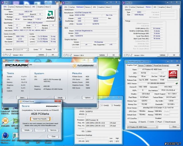 [讓3D更快] ASUS E35 M1-M Pro跟老HD 4670愛在一起