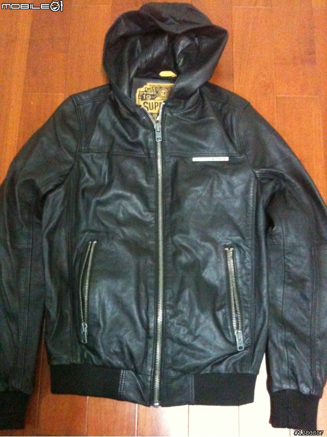 開箱文 Superdry Basic Bomber Leather Jacket(皮衣)