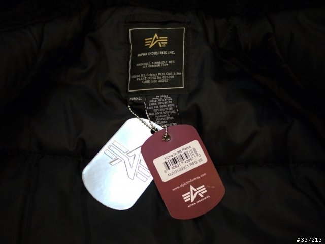 Alpha Industries N3B XS 黑色（加入實穿照）