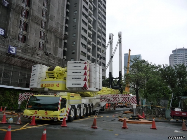 LIEBHERR-1200T吊車上工了 "2/16日新增巨怪躺下照片(拆除)"