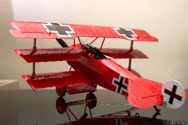 [作品]Fokker DR.I 紅男爵 Revell 1/28 一戰三翼戰鬥機