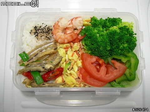 剛煮完早餐哩～～等老公起床吃早餐唷（3月23日便當)