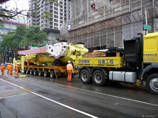 LIEBHERR-1200T吊車上工了 "2/16日新增巨怪躺下照片(拆除)"